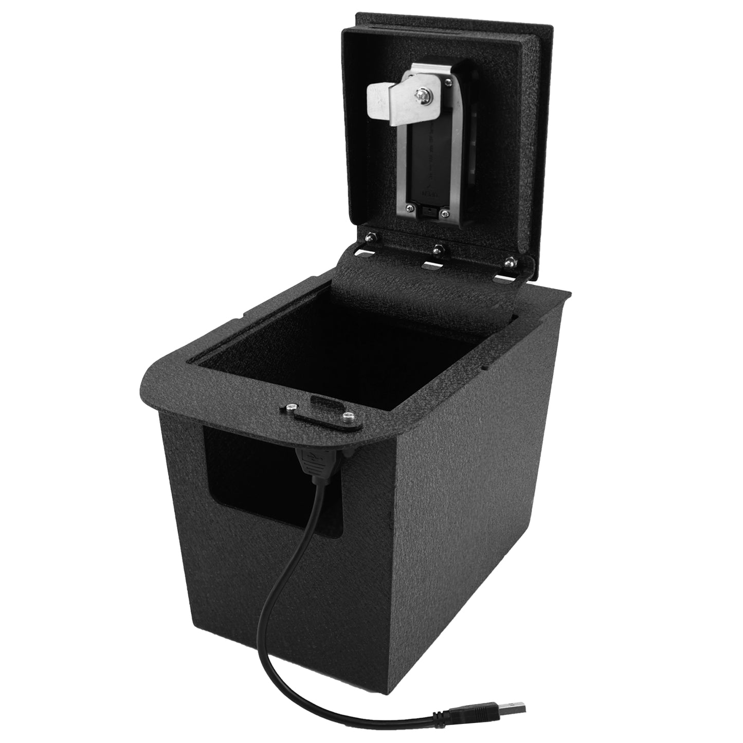 Pro Center Console Safe Gun Safe for 2019-2025 Toyota RAV4, Fingerprint Lock with Key