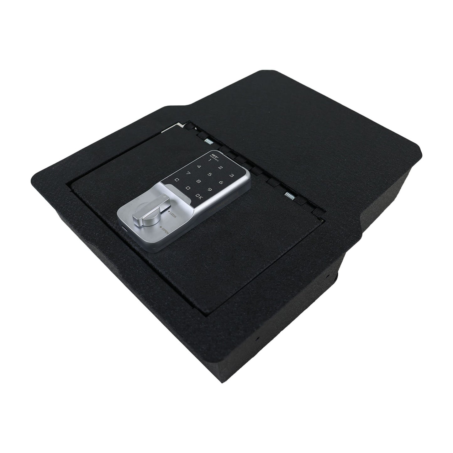 Underseat Console Safe Gun Safe for 2020-2026 Dodge Ram 1500/2500/3500, Electronic Keypad Number Lock