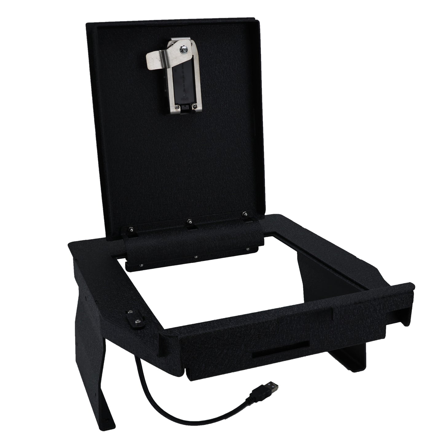 Pro Center Console Safe Gun Safe for 2021-2024 Ford F-150 and 2021-2024 Ford F-150 Lightning, Fingerprint Lock with Key