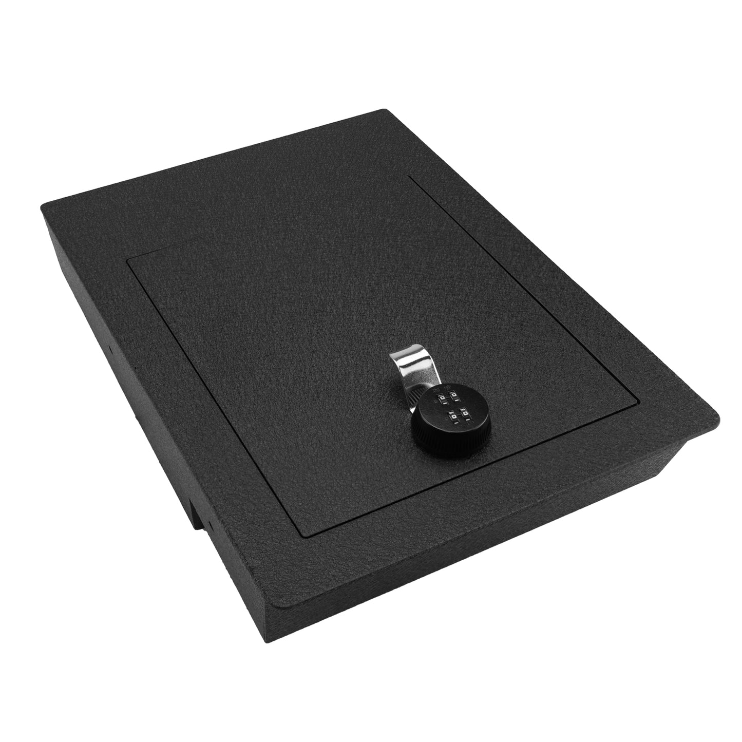 Pro Under Seat Console Safe Box for 2014 to 2018 Chevrolet Silverado 1500 and GMC Sierra 1500 with a underseat console bench seat, 4-Digit Combo Lock