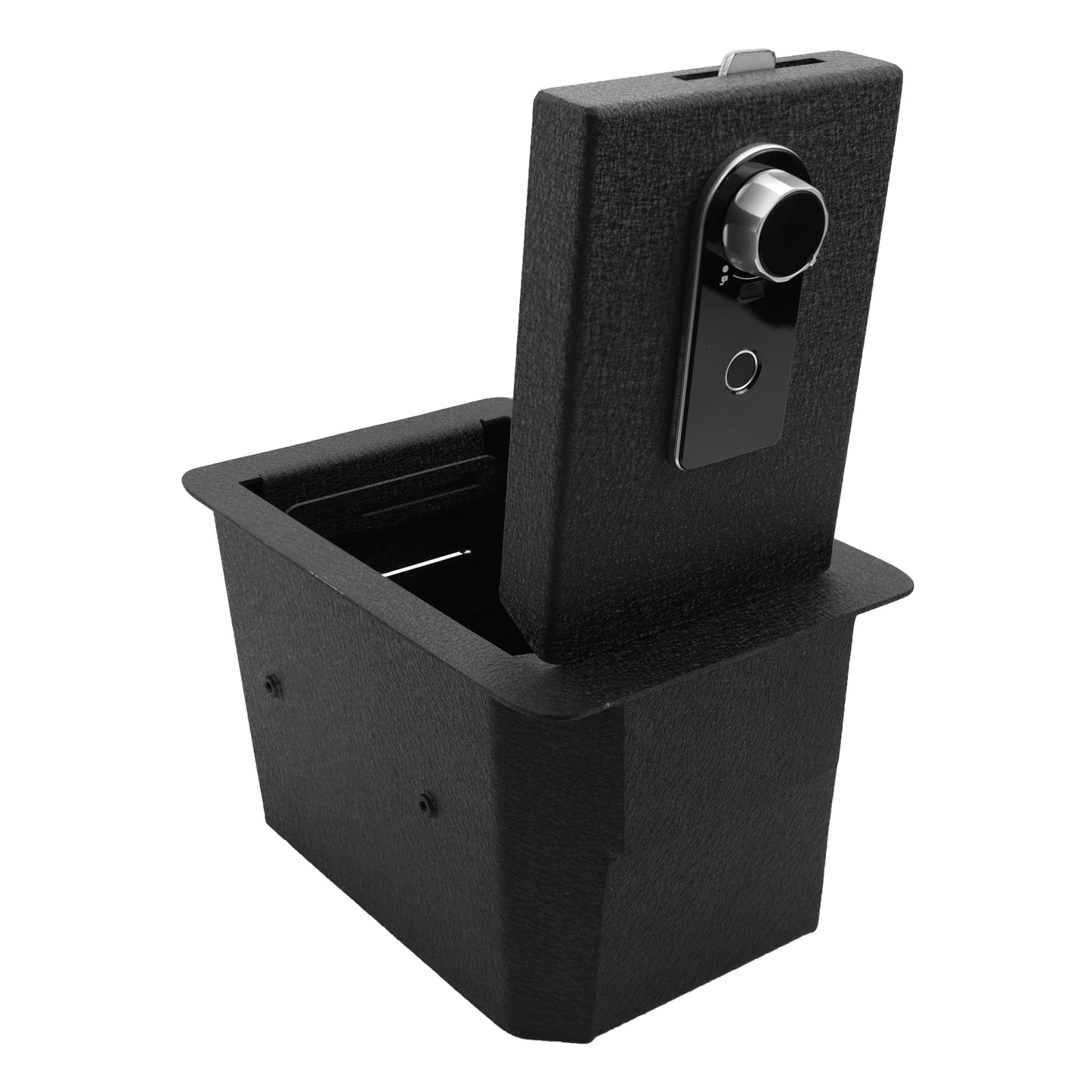 Center Console Safe for 2024-2026 Hyundai Santa Fe, Fingerprint Lock with Key