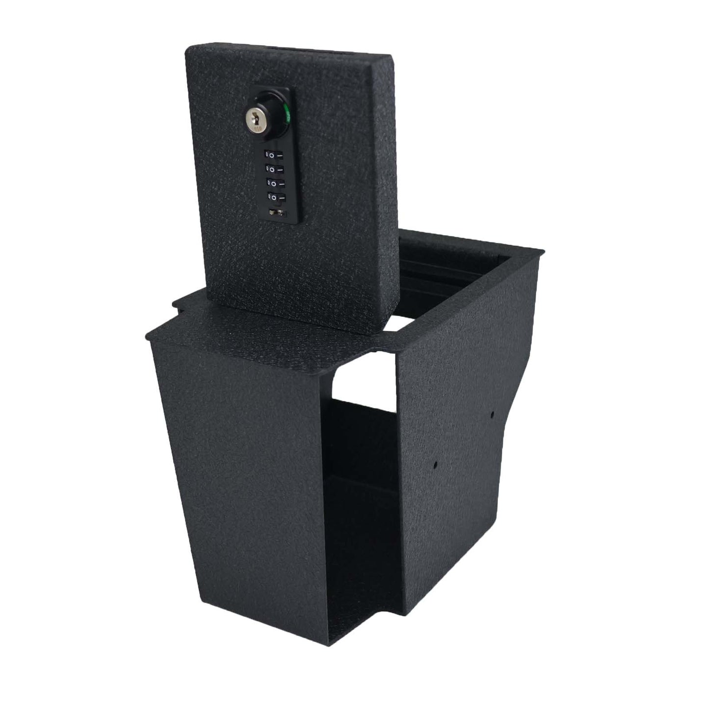 Center Console Gun Safe for 2019-2025 Chevrolet Blazer, 4-Digit Combination Lock with Key