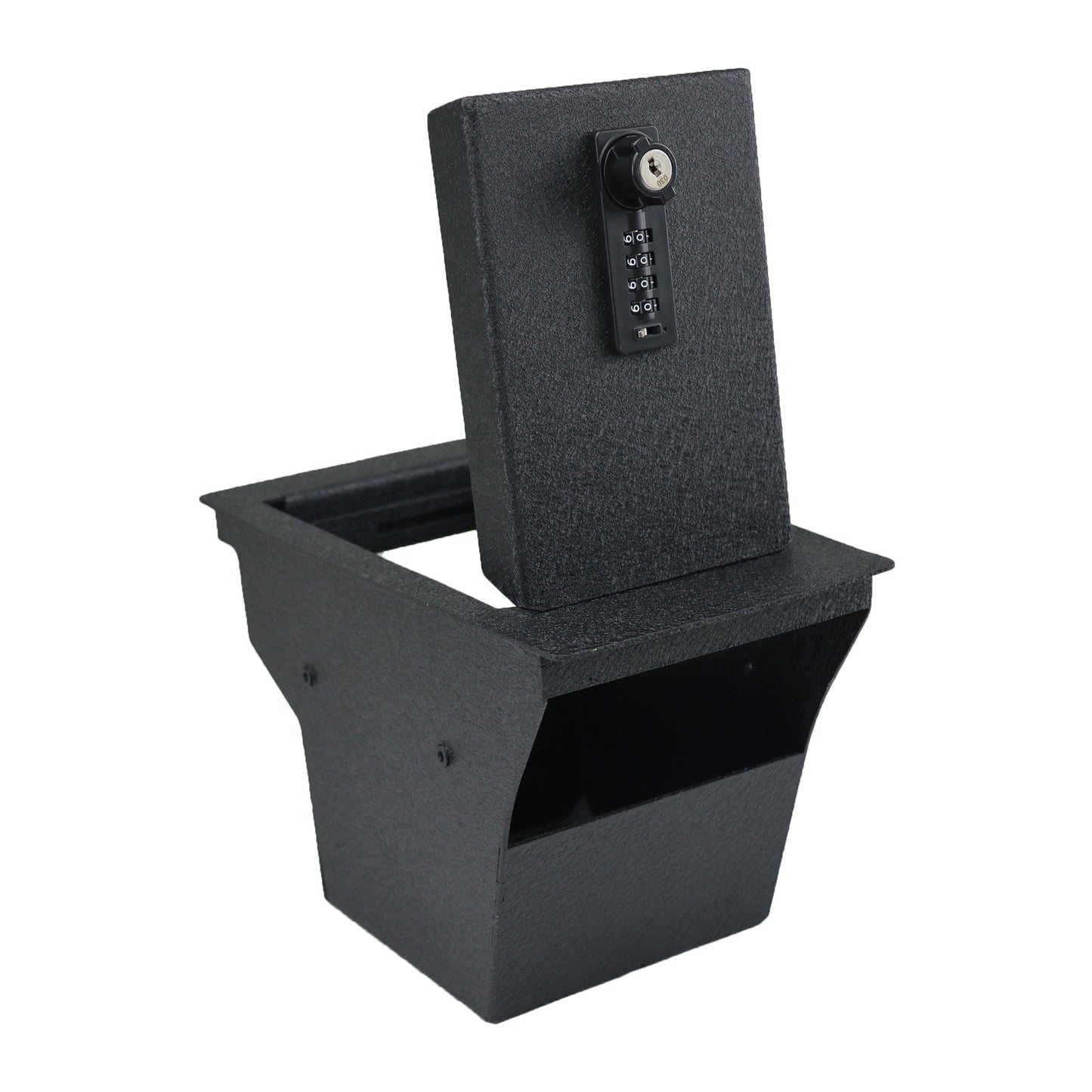 Center Console Gun Safe for 2015-2024 Jeep Cherokee, 4-Digit Combination Lock with Key