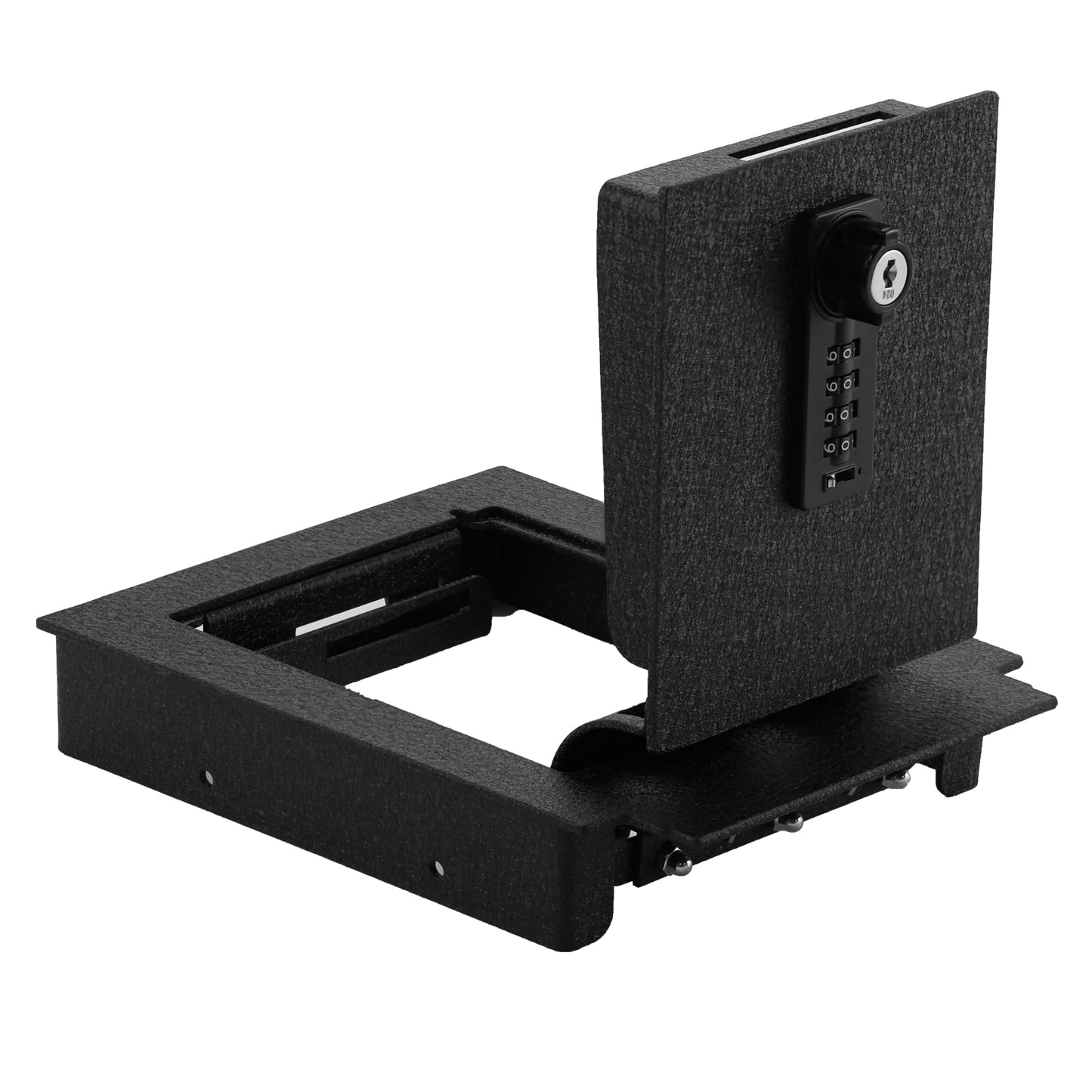 Center Console Gun Safe for 2020-2024 Ford Edge, 4-Digit Combination Lock with Key