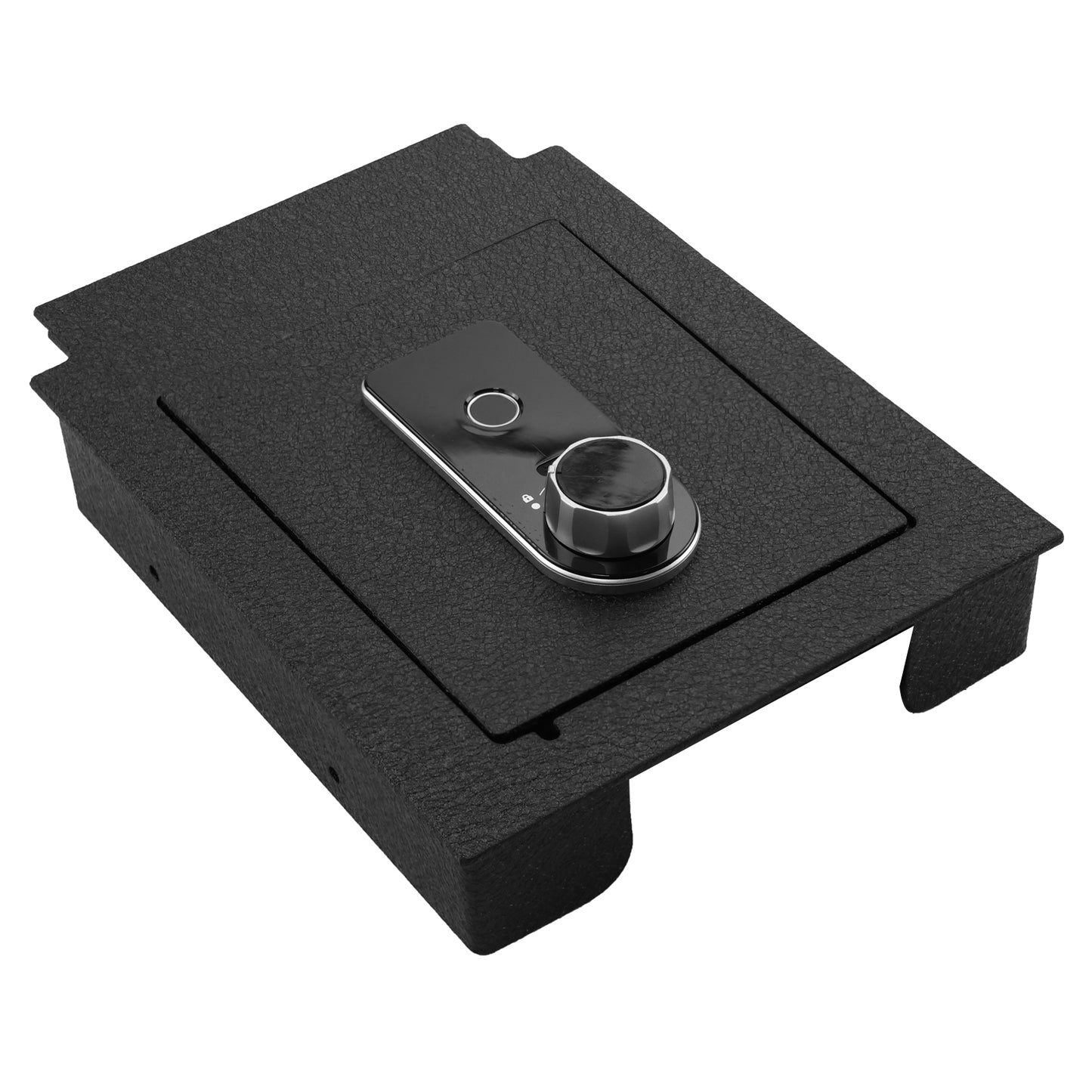 Center Console Gun Safe for 2020-2024 Ford Edge, Fingerprint Lock with Key