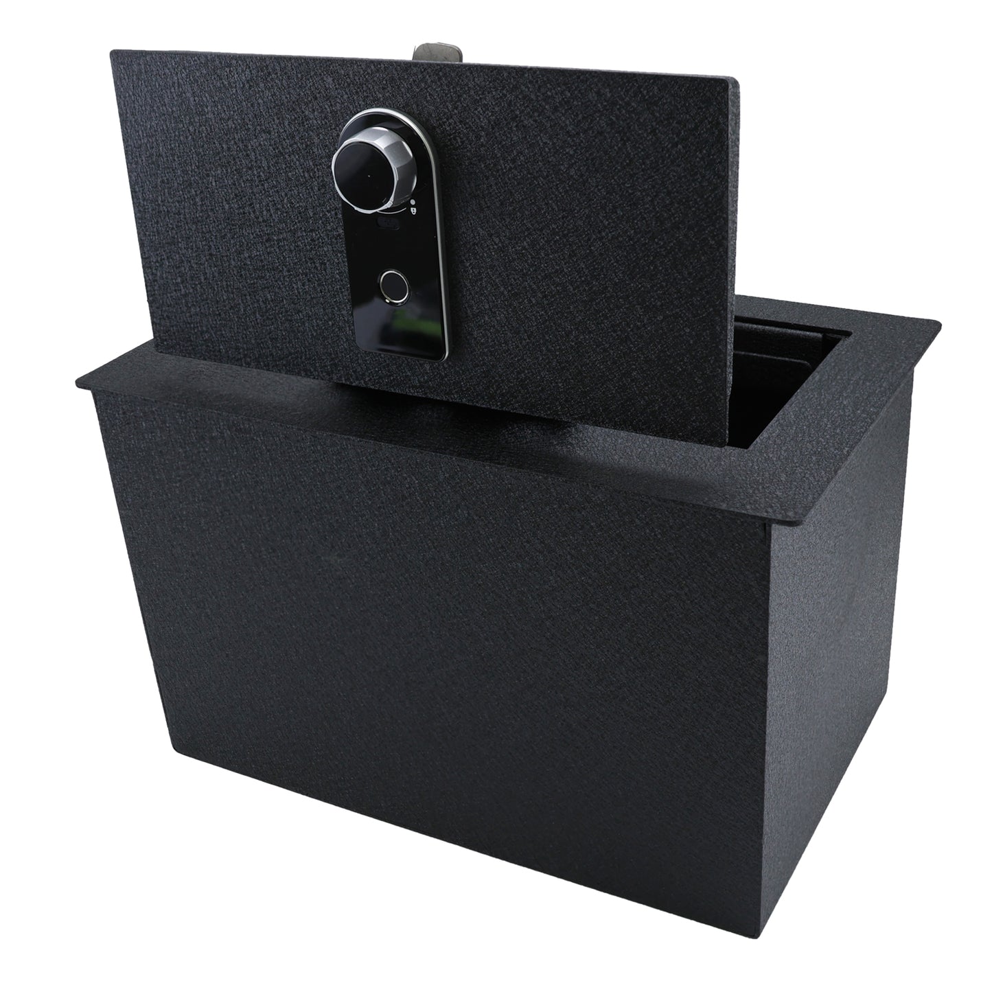 Pro Center Console Safe Gun Safe for 2015-2020 Chevrolet Suburban and Tahoe/Silverado, 2015-2020 GMC Yukon and Yukon XL/Sierra, Fingerprint Lock with Key