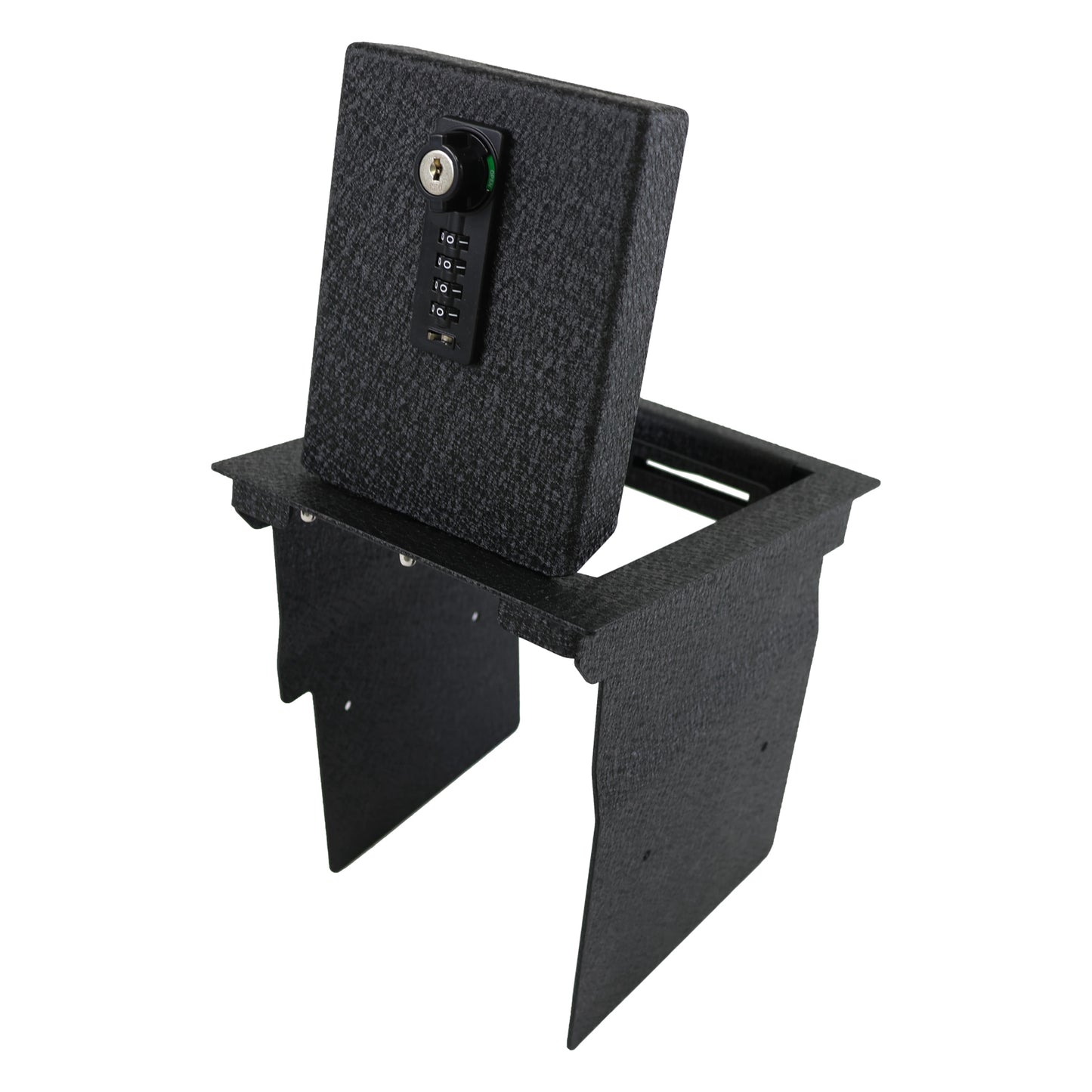 Center Console Gun Safe for 2013-2019 Ford Explorer, 4-Digit Combination Lock with Key