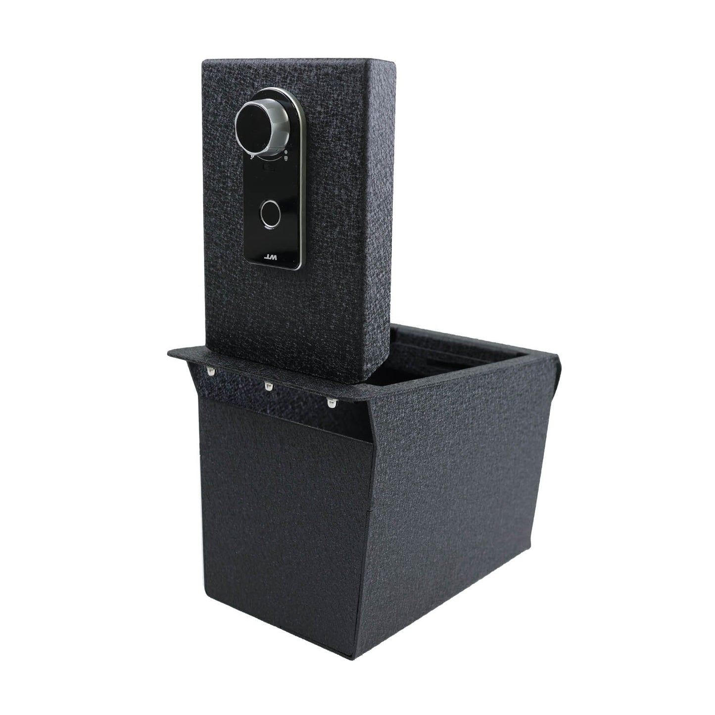 Center Console Gun Safe for 2018-2024 Toyota Camry, Fingerprint Lock with Key