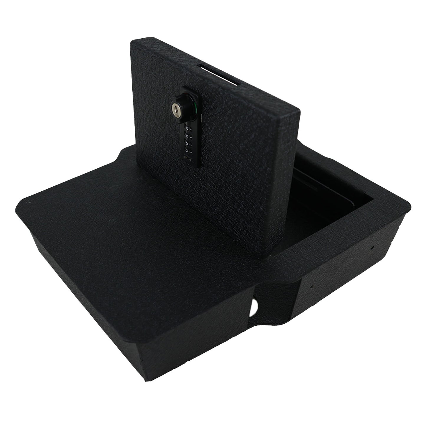 Underseat Console Gun Safe for 2020-2026 Dodge Ram 1500/2500/3500, 4-Digit Combination Lock with Key