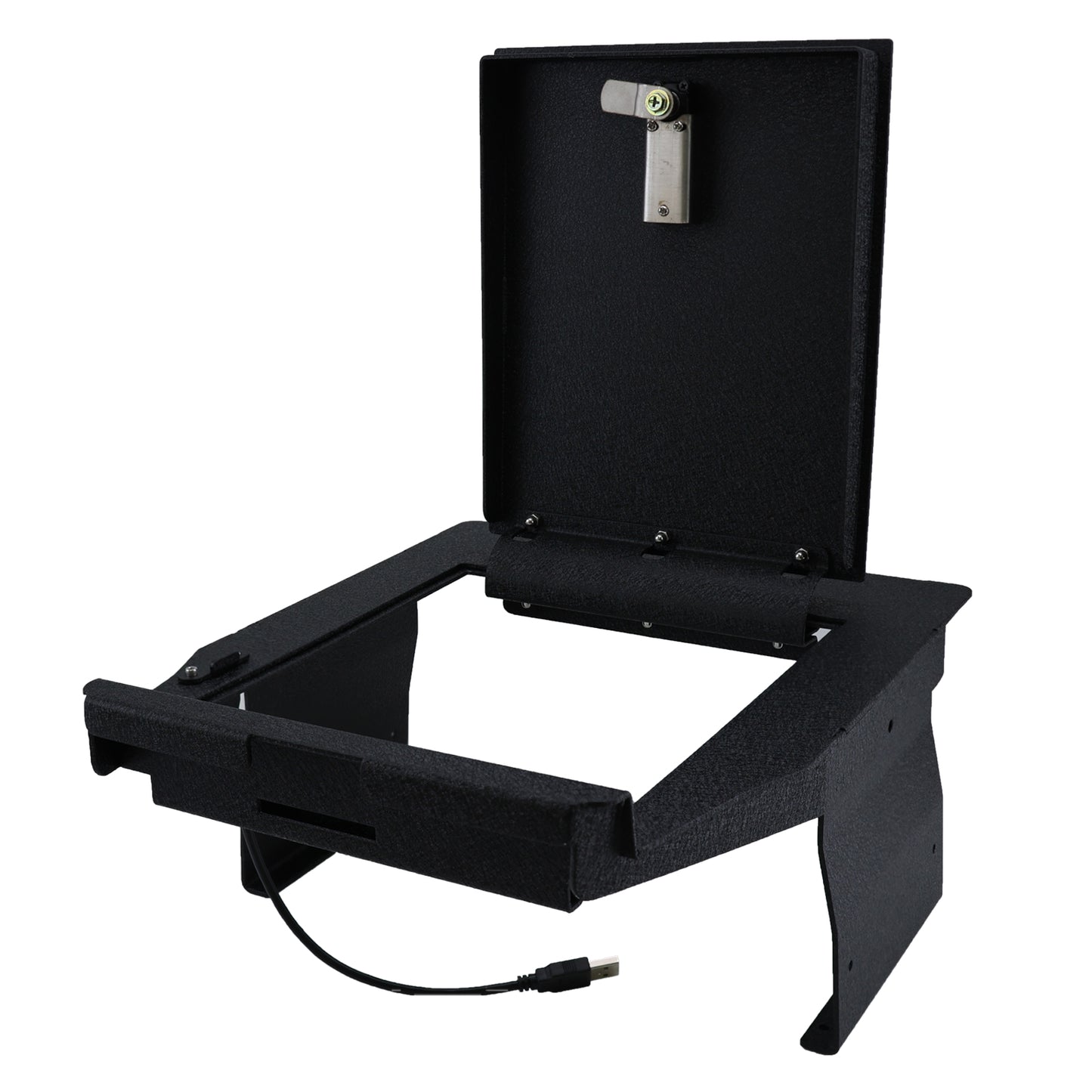 Pro Center Console Safe Gun Safe for 2021-2024 Ford F-150 and 2021-2024 Ford F-150 Lightning,4-Digit Combination Lock with Key