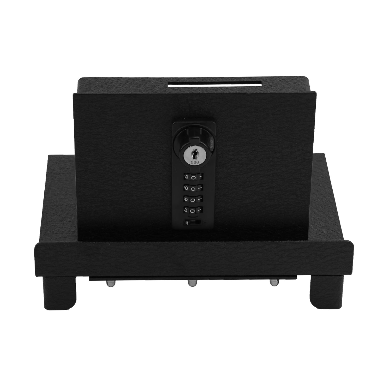 Center Console Gun Safe for 2025-2026 Tesla Model Y Juniper, 4-Digit Combination Lock with Key