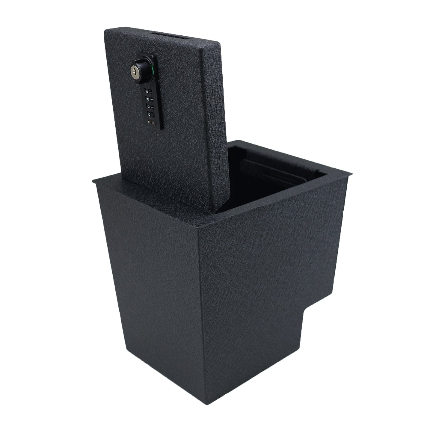 Center Console Gun Safe for 2020-2025 Hyundai Palisade, 4-Digit Combination Lock with Key