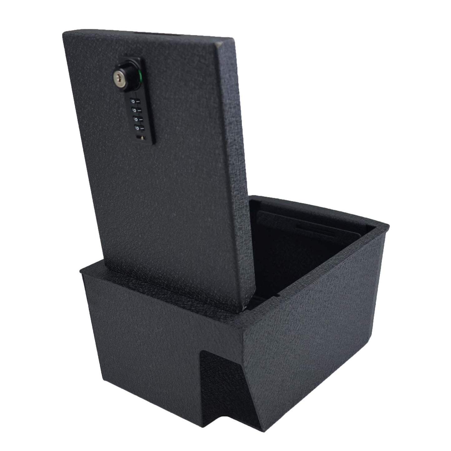 Center Console Gun Safe for 2018-2023 Volkswagen Atlas, 4-Digit Combination Lock with Key