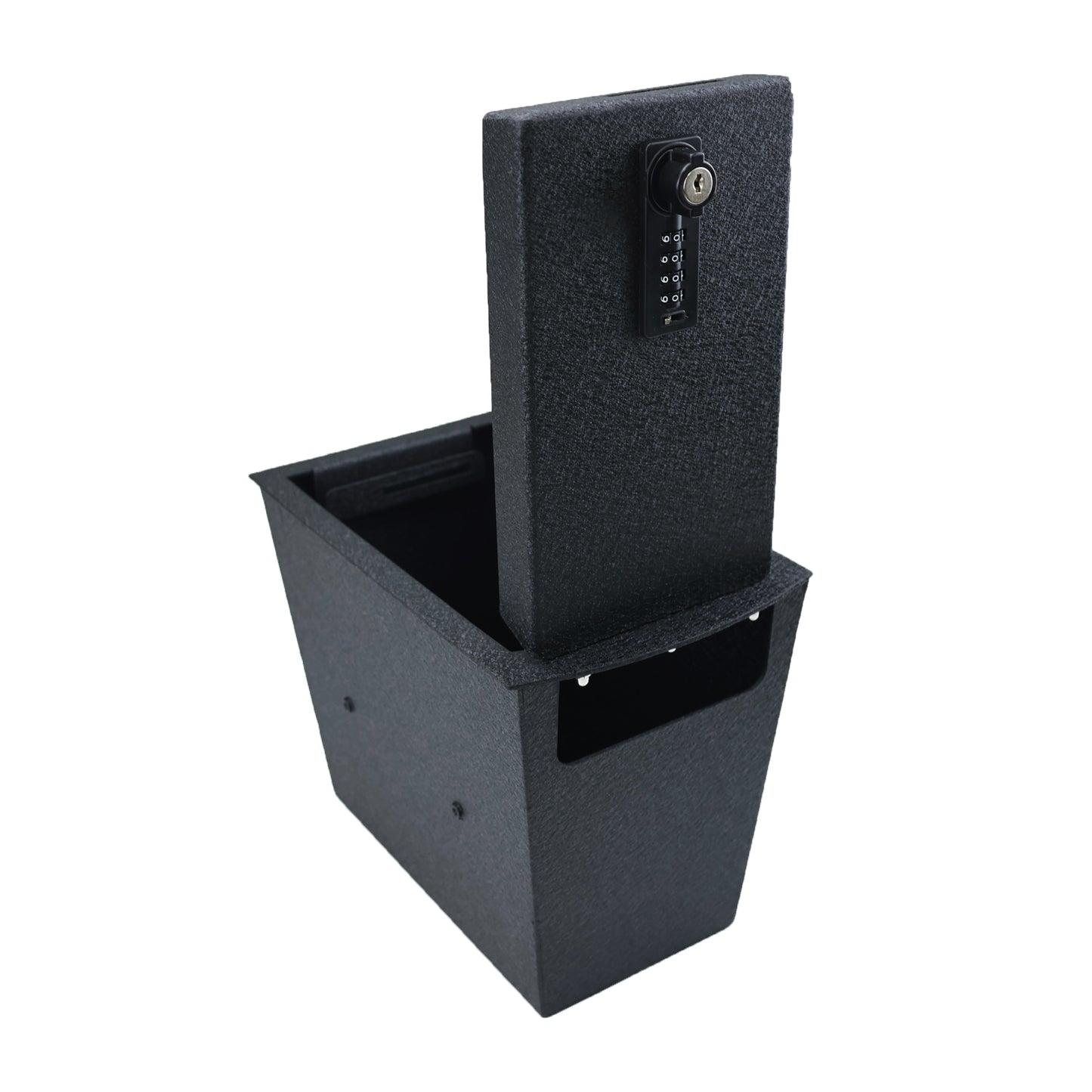 Center Console Gun Safe for 2019-2025 Subaru Ascent, 4-Digit Combination Lock with Key