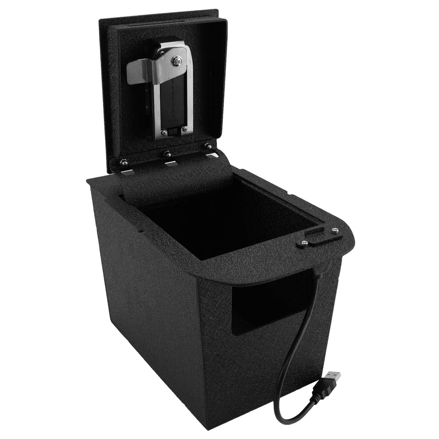 Pro Center Console Safe Gun Safe for 2019-2025 Toyota RAV4, Fingerprint Lock with Key