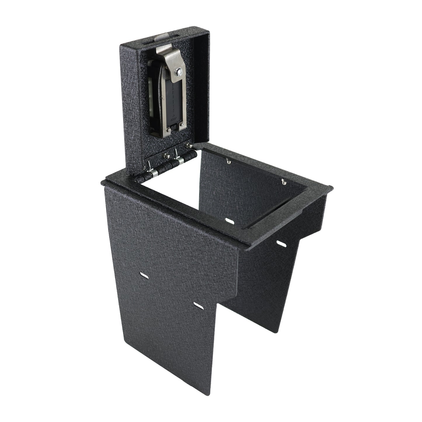 Center Console Gun Safe for 2021-2025 Rivian R1S and R1T, Fingerprint Lock with Key