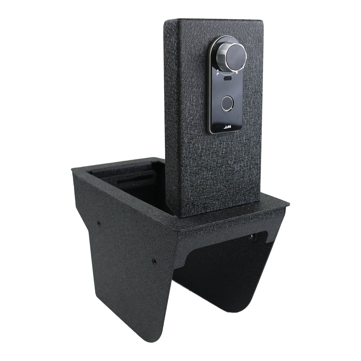 Center Console Gun Safe for 2020-2025 Ford Escape, Fingerprint Lock with Key