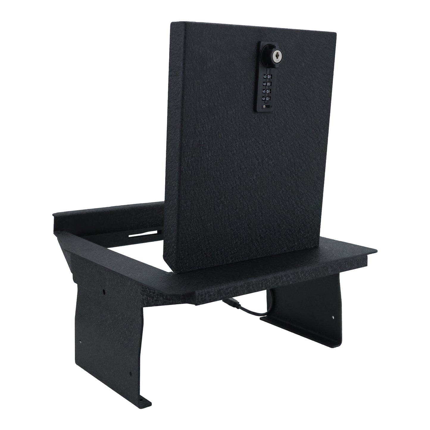 Caja fuerte para consola central para Ford F-150 2021-2024 y Ford F-150 Lightning 2021-2024, cerradura de combinación de 4 dígitos con llave