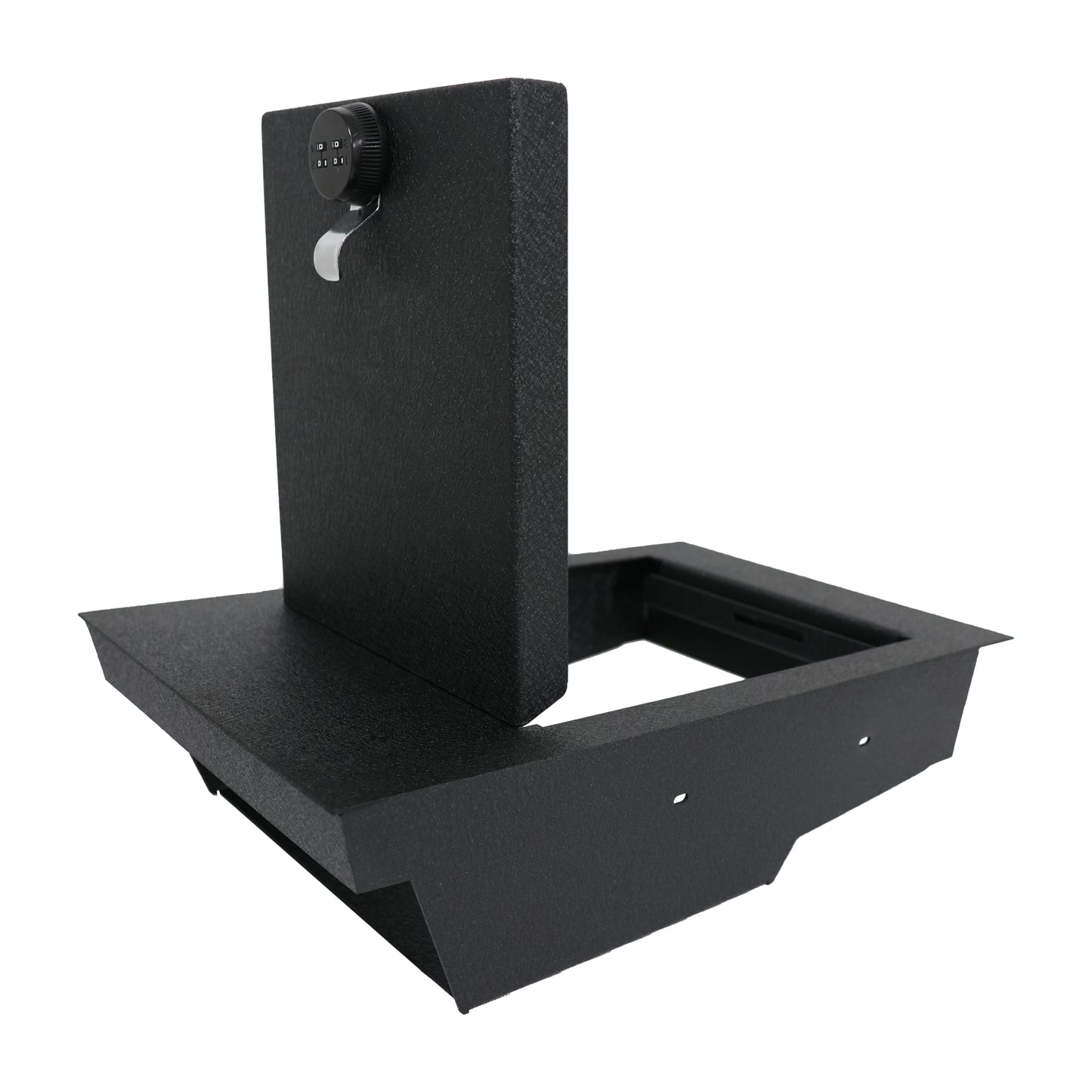 Under Seat Console Safe Box for 2015-2025 Ford F150 models with underseat console bench seats, 4-Digit Combo Lock