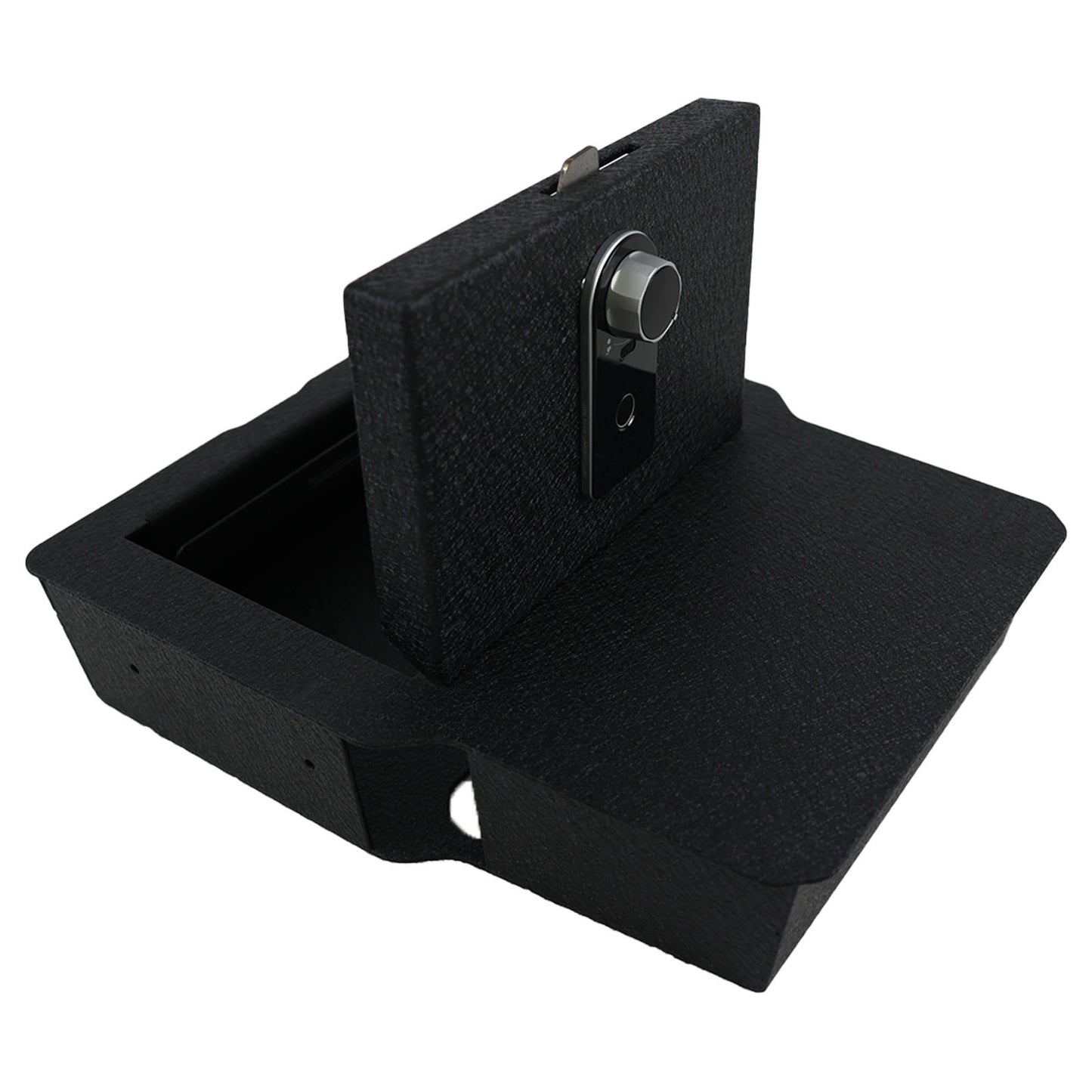 Underseat Console Gun Safe for 2020-2026 Dodge Ram 1500/2500/3500, Fingerprint Lock with Key