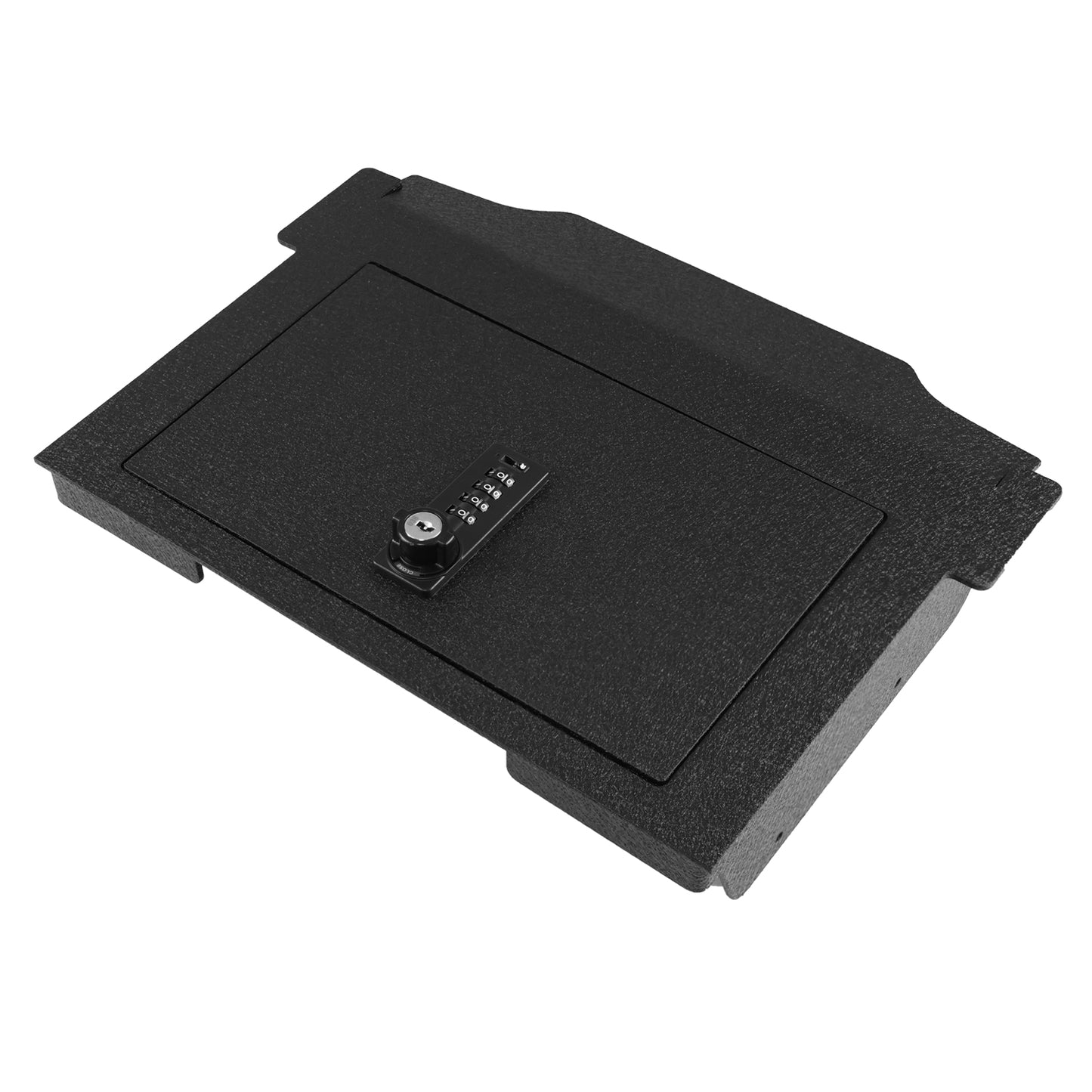 Pro Center Console Safe Gun Safe for 2021-2024 RAM TRX, 2022-2025 RAM GT, 2025 Ram RHO, 4-Digit Combination Lock with Key