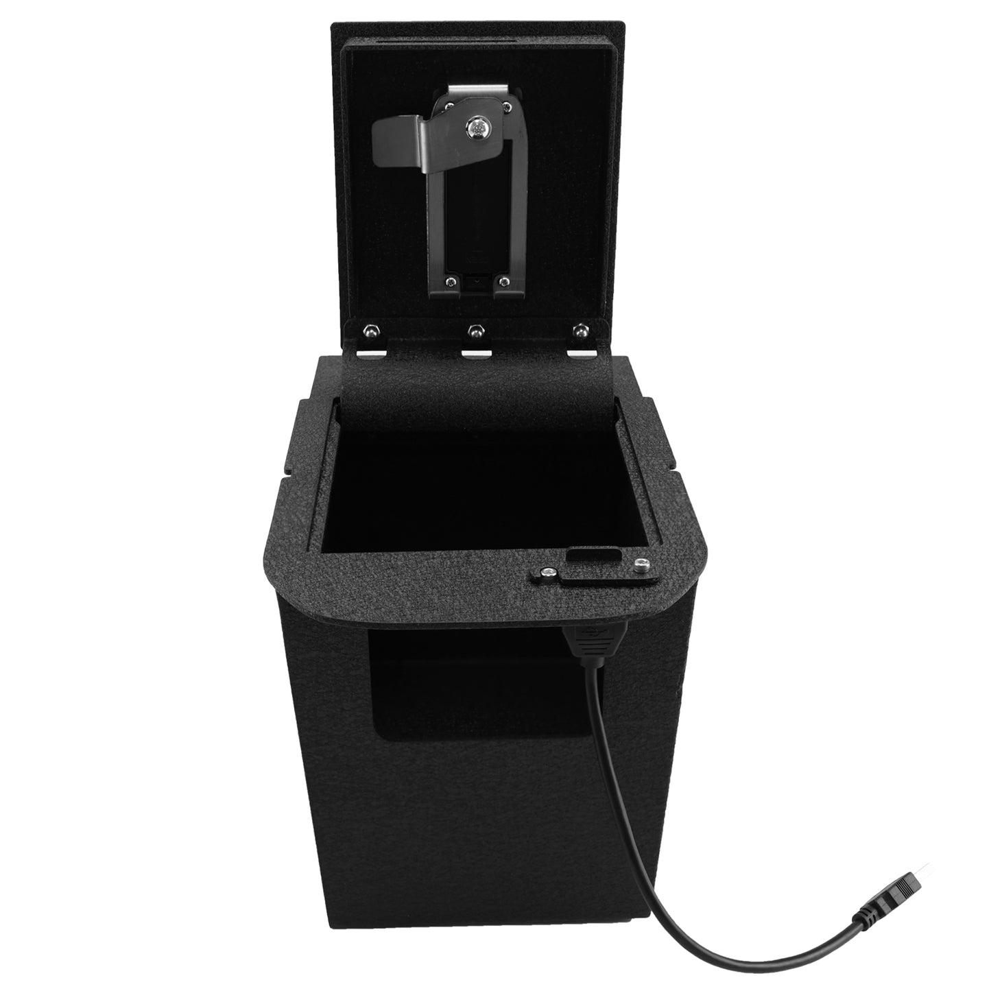 Pro Center Console Safe Gun Safe for 2019-2025 Toyota RAV4, Fingerprint Lock with Key