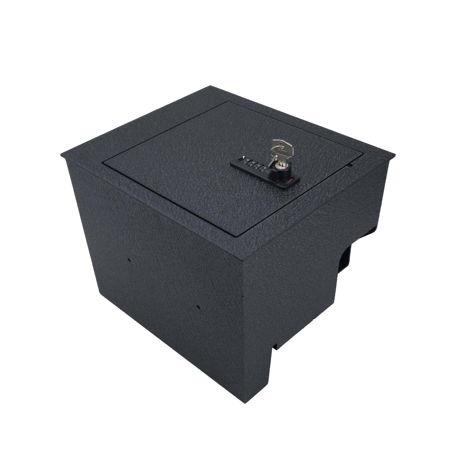 Center Console Gun Safe for 2016-2025 Nissan Titan, 4-Digit Combination Lock with Key