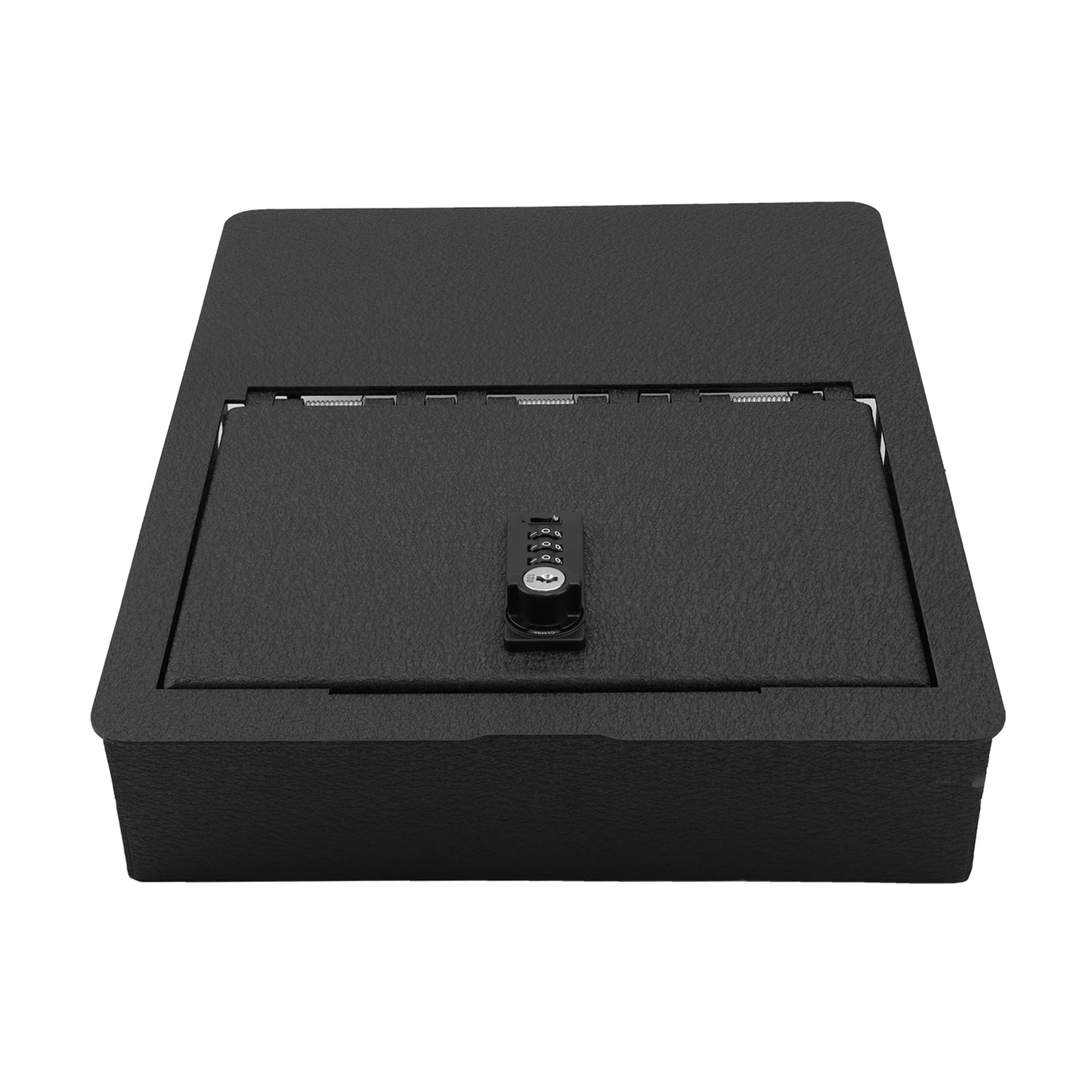 Underseat Console Gun Safe for 2006-2019 Dodge Ram 1500/2500/3500, 4-Digit Combination Lock with Key