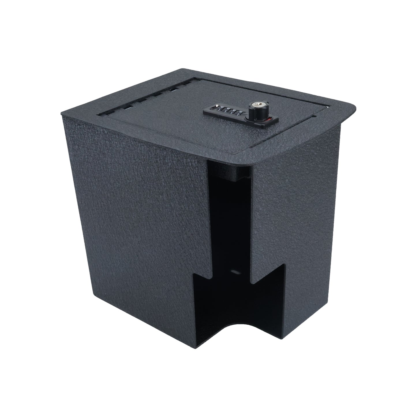 Center Console Gun Safe for 2019-2025 Kia Telluride with Cigarette Lighter, 4-Digit Combination Lock with Key