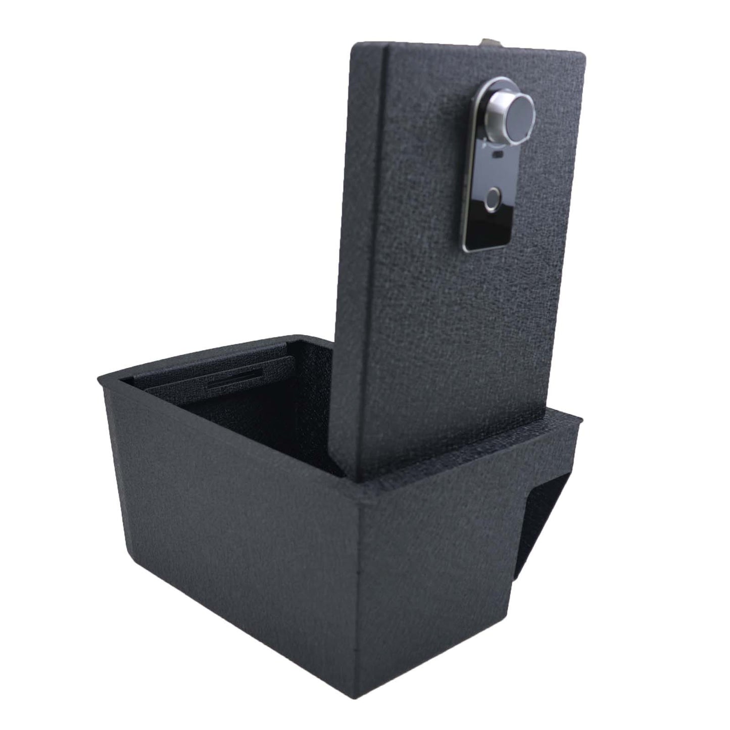 Center Console Gun Safe for 2018-2023 Volkswagen Atlas, Fingerprint Lock with Key