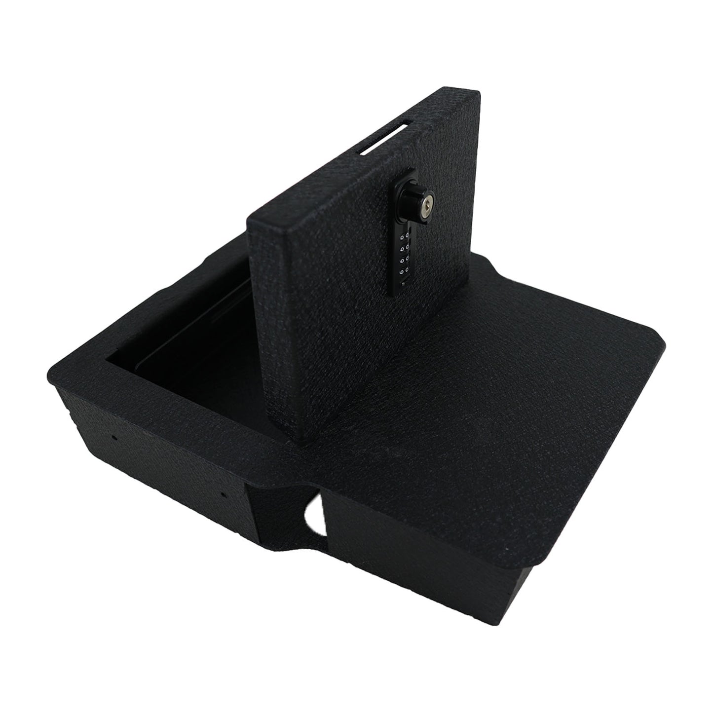 Underseat Console Gun Safe for 2020-2026 Dodge Ram 1500/2500/3500, 4-Digit Combination Lock with Key
