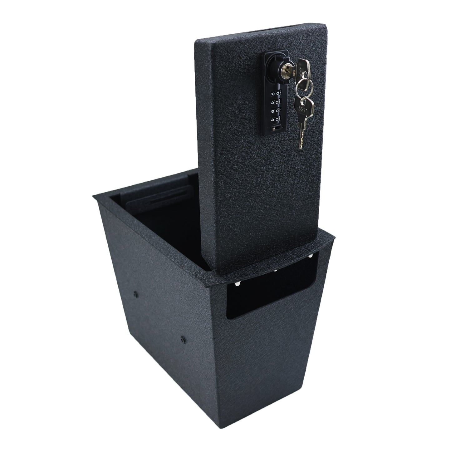 Center Console Gun Safe for 2019-2025 Subaru Ascent, 4-Digit Combination Lock with Key
