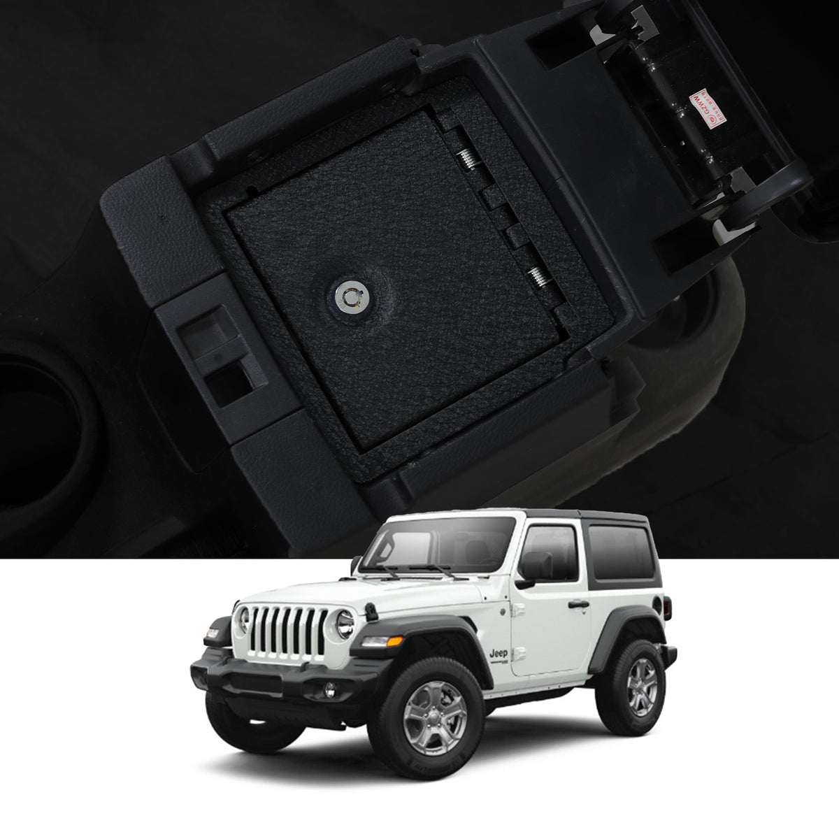 Console Safe | Jeep Wrangler JK 2011–17 | Triple Lock