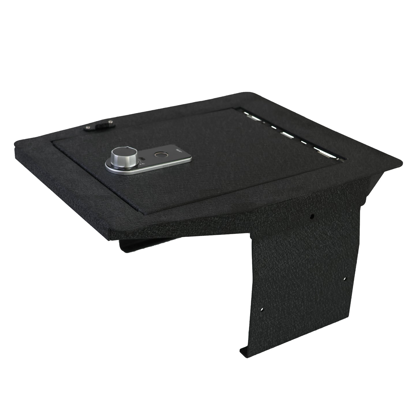 Center Console Safe Gun Safe for 2015-2020 Ford F150, 2017-2022 Ford 250/350/450 Super Duty, 2018-2024 Ford Expedition With Full Floor Console Model, Fingerprint Lock with Key