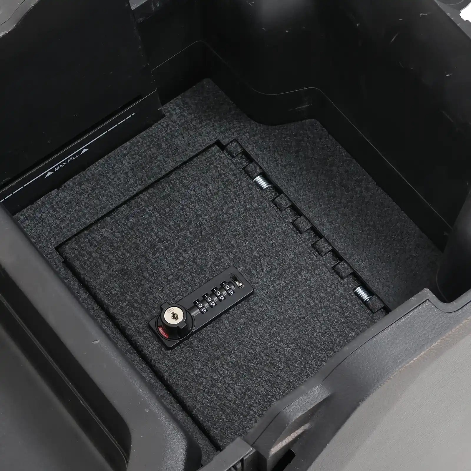 Dodge Ram 1500 Console Gun Safe (4-Digit Combination Lock with Key) : 2019-2023