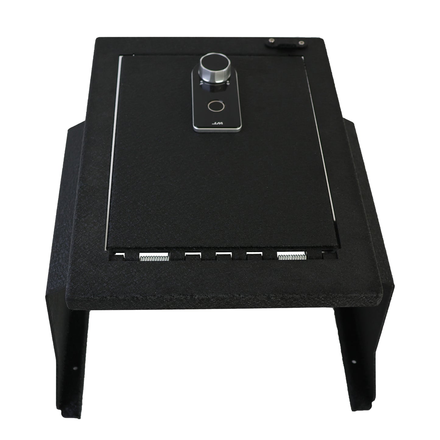 Caja fuerte para consola central para Ford F150 2012-2014 con consola de piso completa, así como para los modelos Ford Raptor y Ford Platinum, cerradura de huellas dactilares con llave