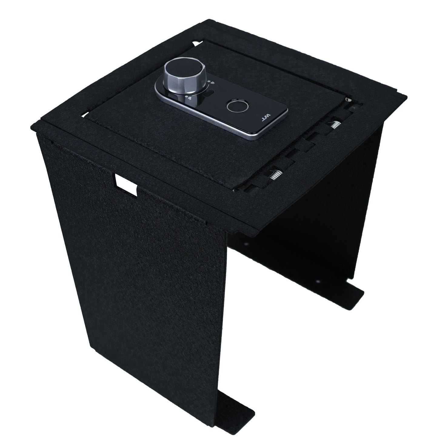 Center Console Safe Gun Safe for 2021-2026 Ford Bronco With Full Floor Console Model, Fingerprint Lock with Key