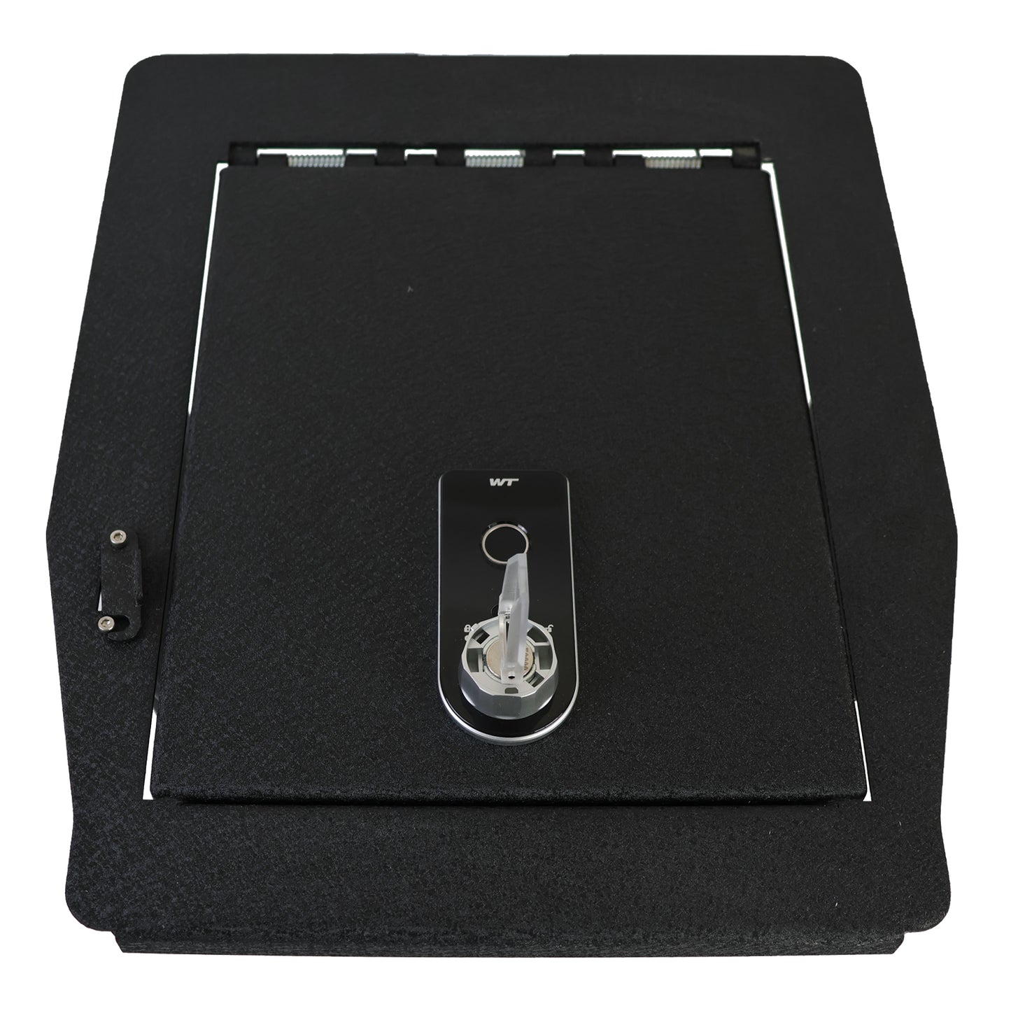 Center Console Safe Gun Safe for 2015-2020 Ford F150, 2017-2022 Ford 250/350/450 Super Duty, 2018-2024 Ford Expedition With Full Floor Console Model, Fingerprint Lock with Key