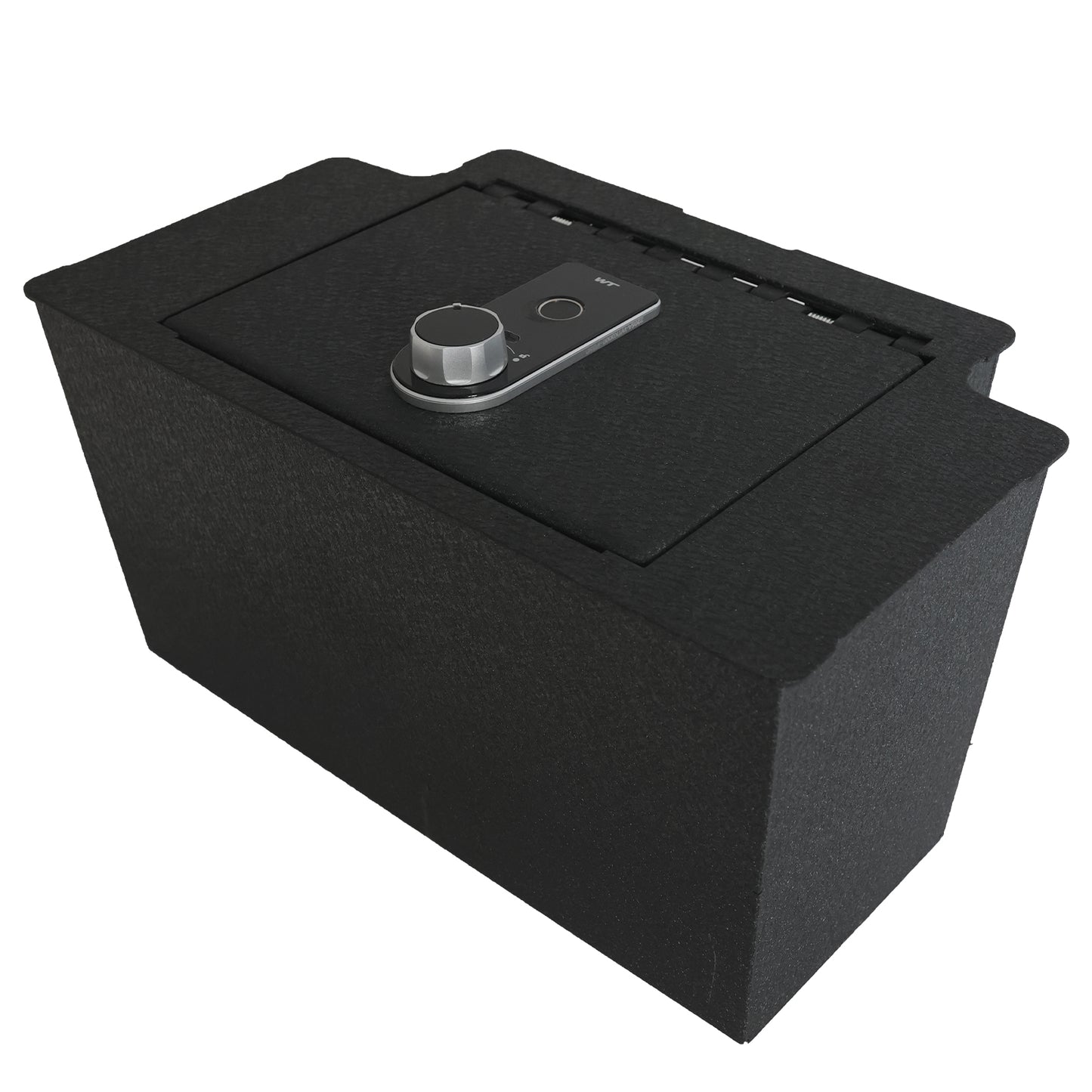 Center Console Safe Gun Safe for 2023-2026 Chevy Silverado 1500,2500HD,3500HD/GMC Sierra 1500, Fingerprint Lock with Backup Key.