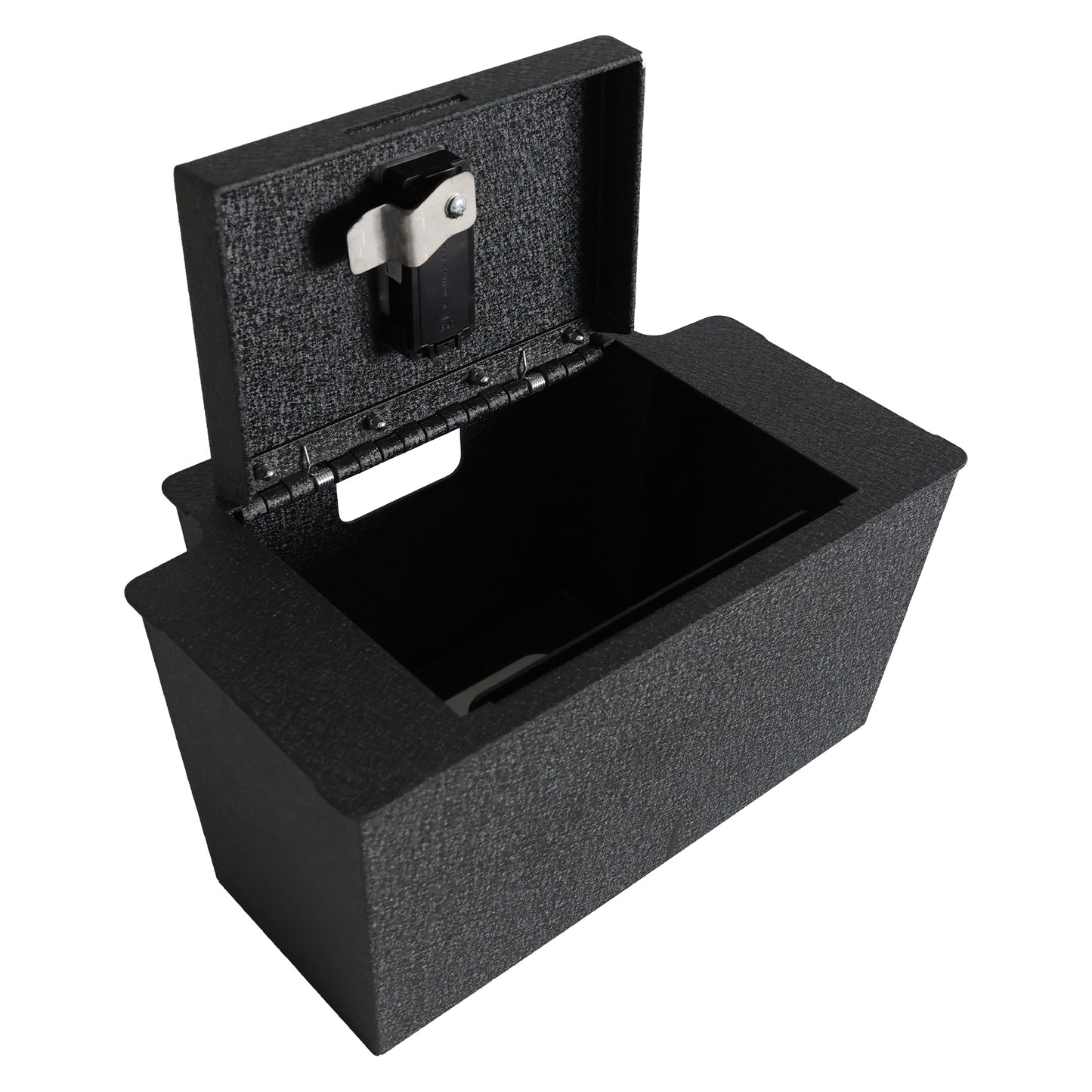 Center Console Safe Gun Safe for 2023-2026 Chevy Silverado 1500,2500HD,3500HD/GMC Sierra 1500, Fingerprint Lock with Backup Key.