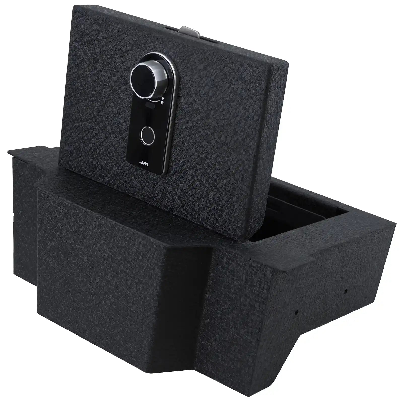 Dodge Ram 1500 Console Gun Safe (Fingerprint Lock with Key) : 2019-2023