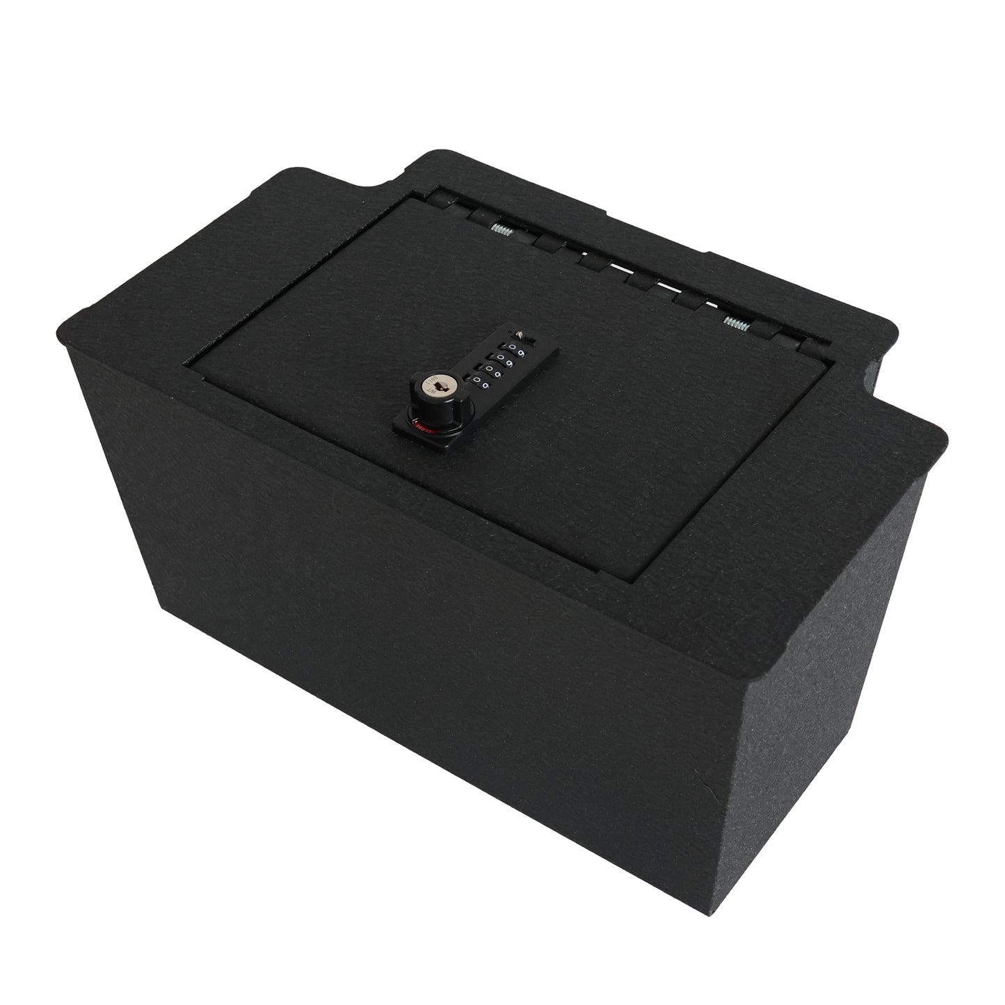 Caja fuerte para consola central para armas para Chevy Silverado 1500,2500HD,3500HD/GMC Sierra 1500 2023-2024, cerradura de combinación de 4 dígitos con llave de respaldo.