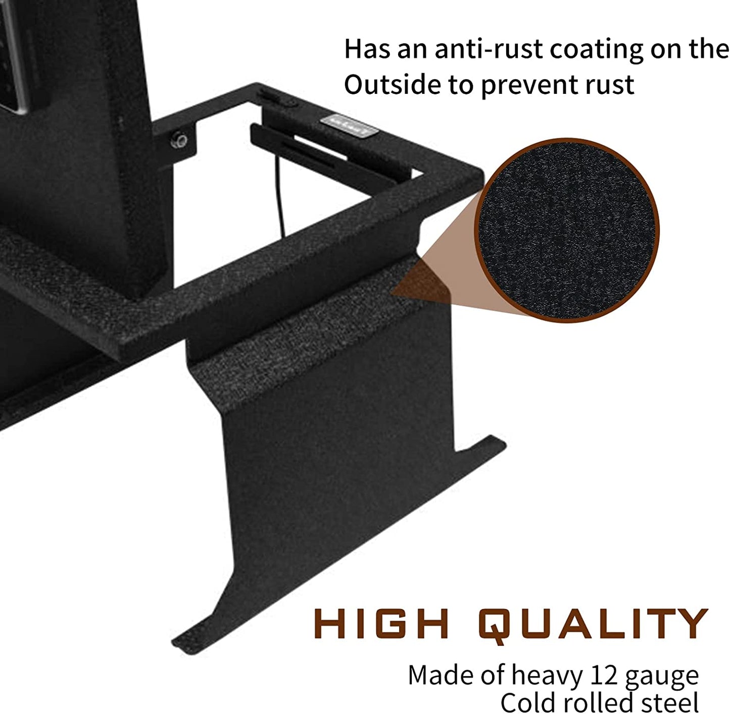 Caja fuerte para consola central para Ford F150, Raptor y Platinum 2012-2014, bloqueo electrónico de números