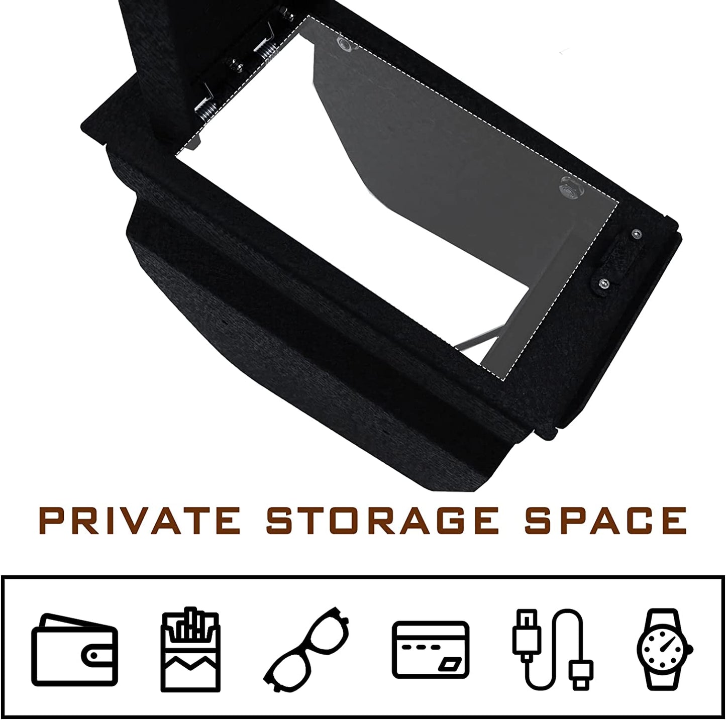 Caja fuerte para consola central para Mercedes Benz GLC 2016-2022, cerradura combinada de 4 dígitos