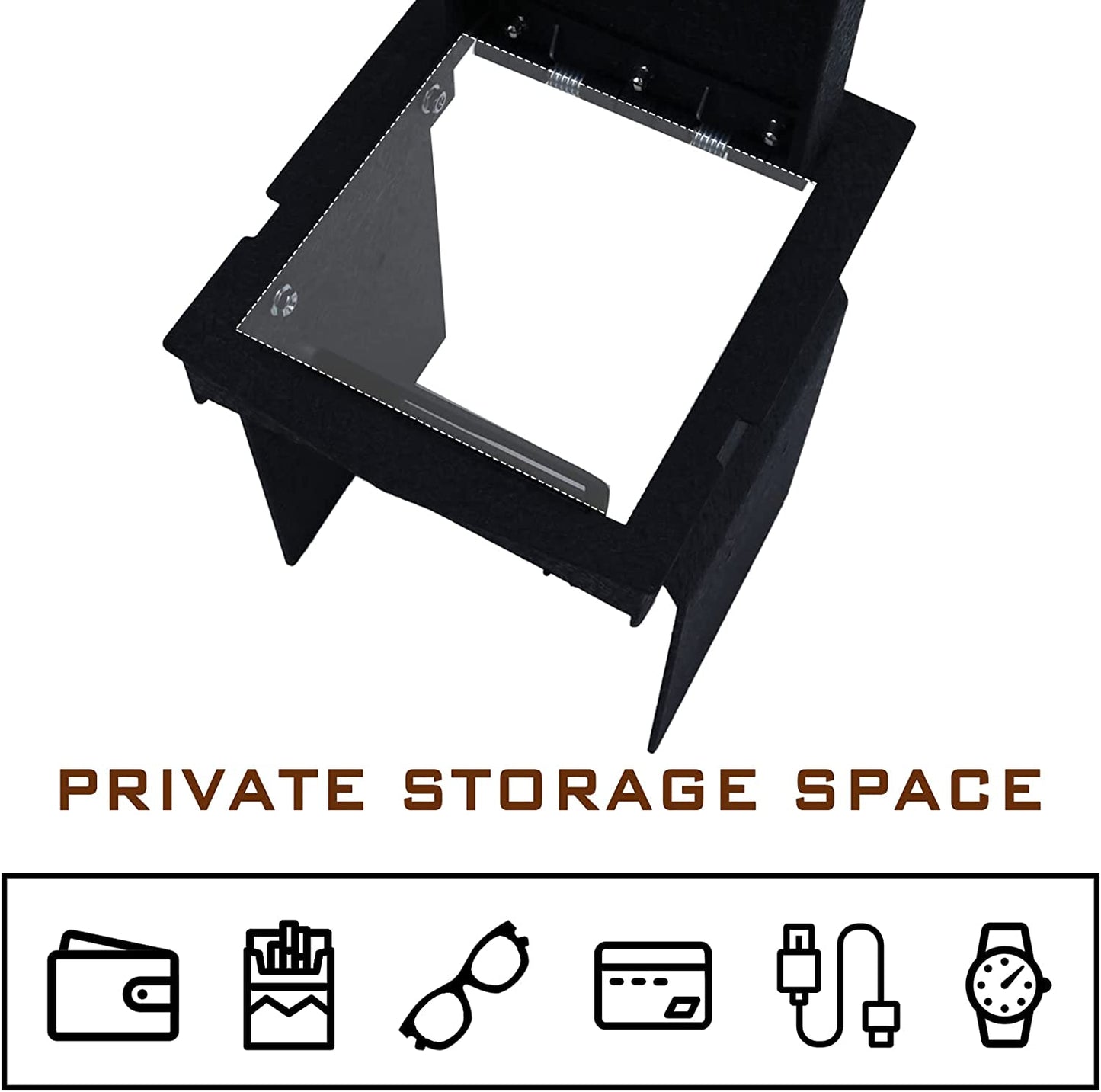 Caja fuerte para consola central para Subaru Forester 2019-2023, cerradura combinada de 4 dígitos