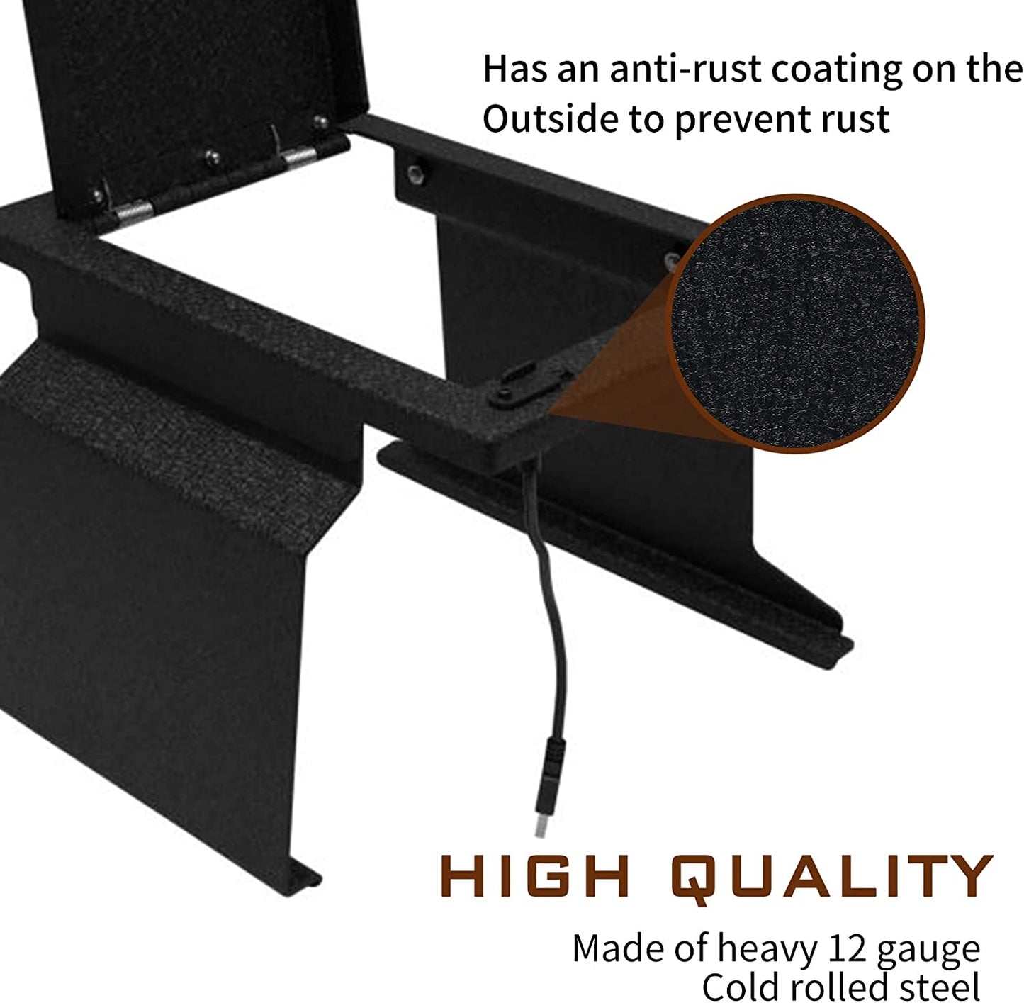 Caja fuerte para consola central para Ford F150, Raptor y Platinum 2012-2014, cerradura combinada de 4 dígitos