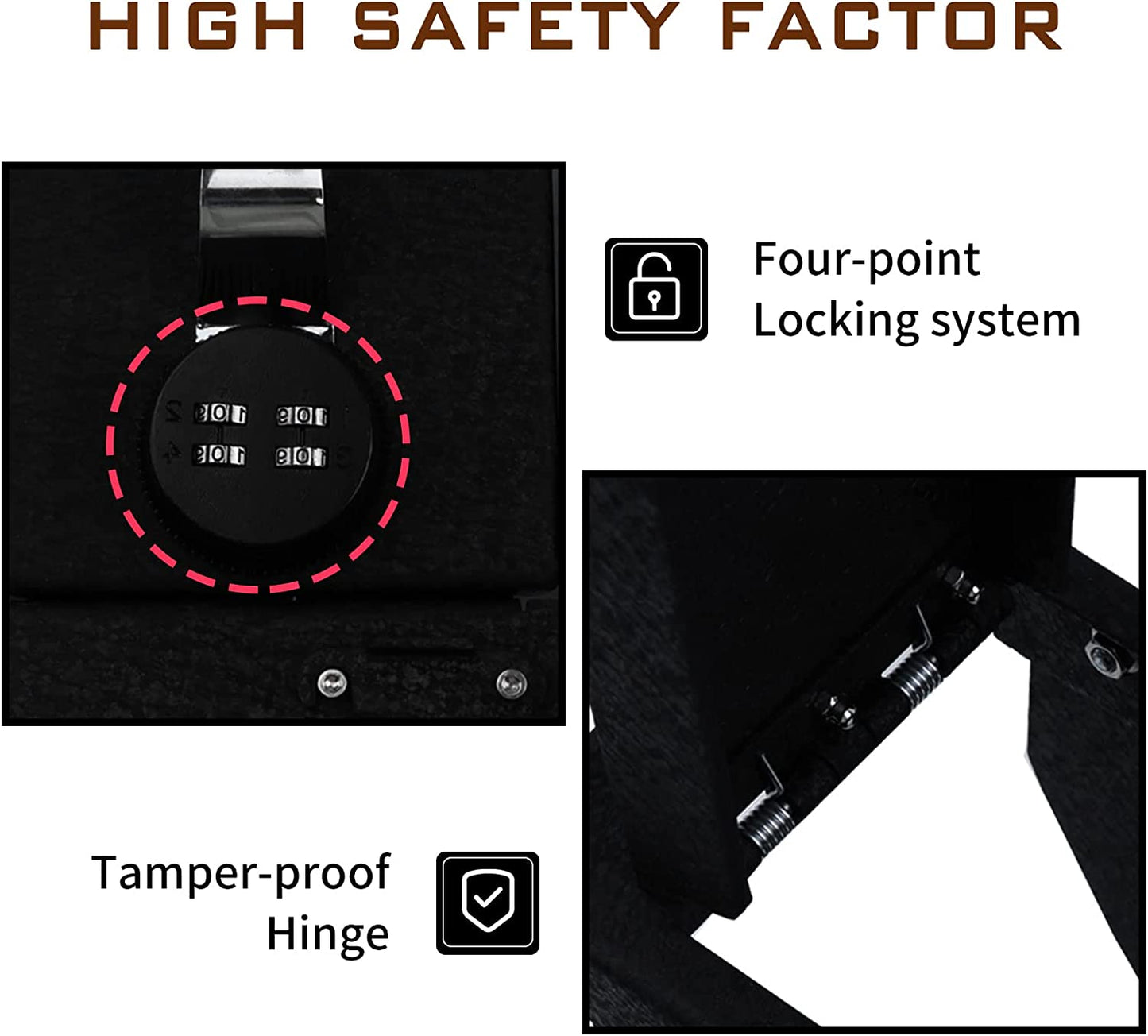 Caja fuerte para consola central para Mercedes Benz GLC 2016-2022, cerradura combinada de 4 dígitos