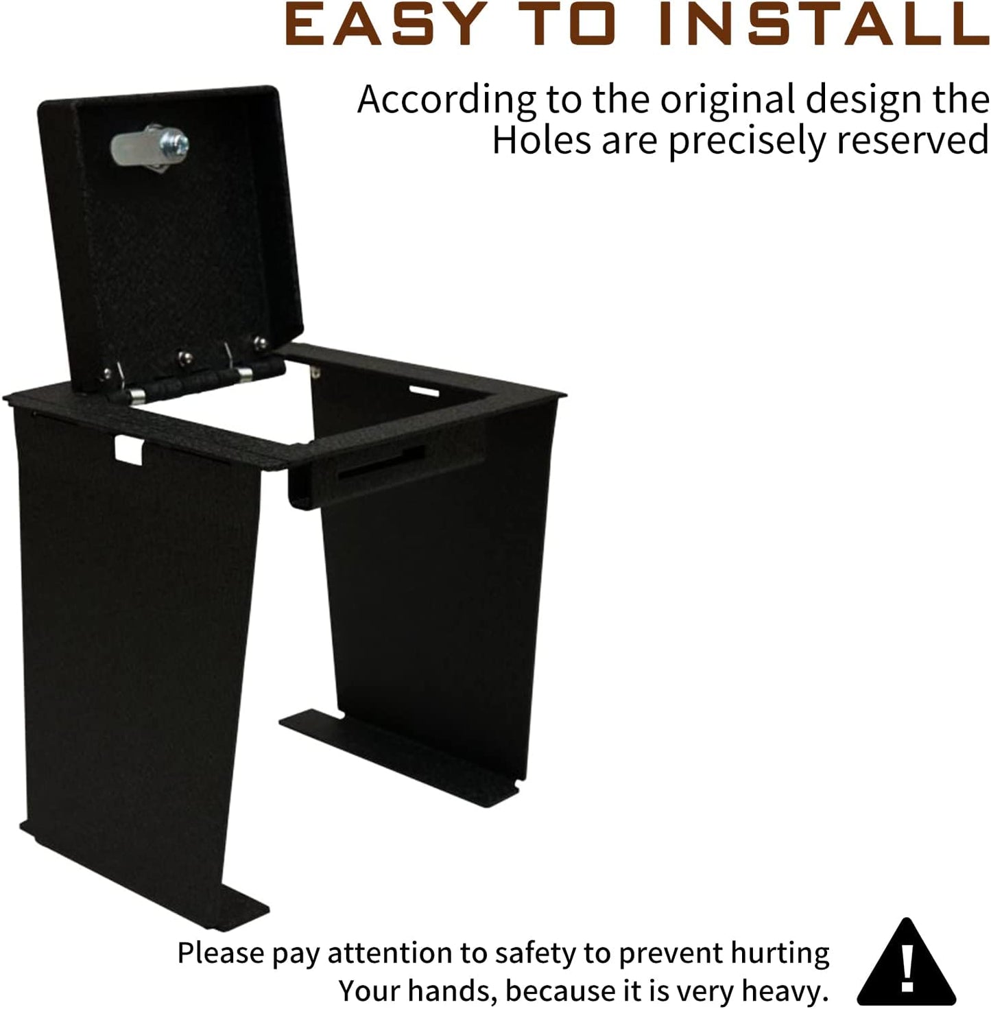 Center Console Safe Gun Safe for 2021-2026 Ford Bronco, 4-Digit Combo Lock