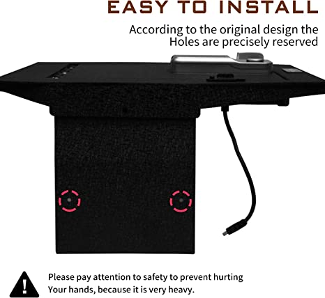 Caja fuerte para consola central para Ford F150 2015-2020, Ford 250/350/450 Super Duty 2017-2022 y Ford Expedition 2018-2024, bloqueo electrónico de números