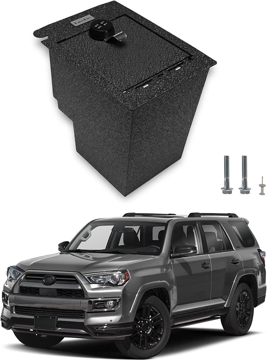 Caja fuerte para consola central para Toyota 4Runner 2010-2024, cerradura combinada de 4 dígitos